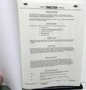 1953-59 Ford Tractor Master Parts Catalog Book NAA 501 600 700 800 900 1801 New