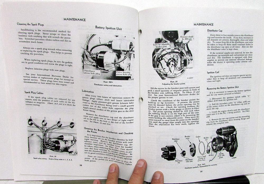 Case Model "C" Tractor Instruction Manual Book 