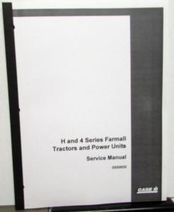 1939-53 Case IH Farmall H & 4 Series Tractor & Power Units Service Shop Manual