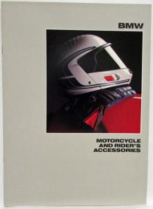 1988 BMW Motorcycle and Rider Accessories Sales Brochure