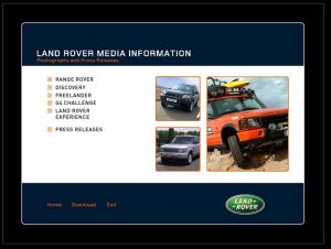 2004 Land Rover Press Kit - Range Rover - Freelander - Discovery