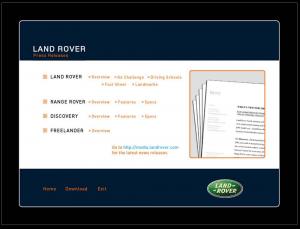 2004 Land Rover Press Kit - Range Rover - Freelander - Discovery