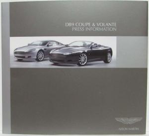 2004 Aston Martin DB9 Coupe & Volante Press Kit