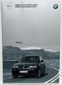 2004 BMW Full Line Press Kit - North American International Auto Show