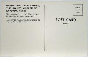 1975-1976 Honda Civic CVCC Postcard
