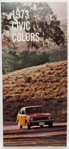 1973 Honda Civic Colors Sales Brochure