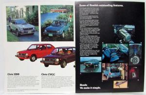 1978 Honda 6 Reasons to Look at Sales Folder Civic 1200 CVCC 5-Sp Wagon Accord