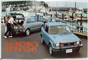 1974 Honda Civic Gas Mileage Champion & Road Test Car of the Year Sales Brochure