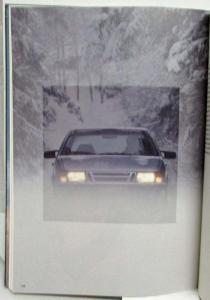 1986 Saab 9000 Engineering Features Sales Brochure Book