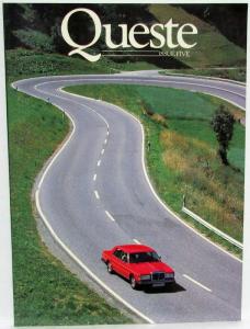 1986 Queste Magazine - Issue Five - Rolls-Royce and Bentley Owners Supporters