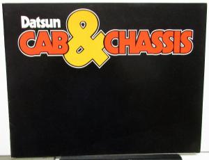 1978 Datsun Pickup Truck Dealer Cab & Chassis Sales Brochure Features Specs