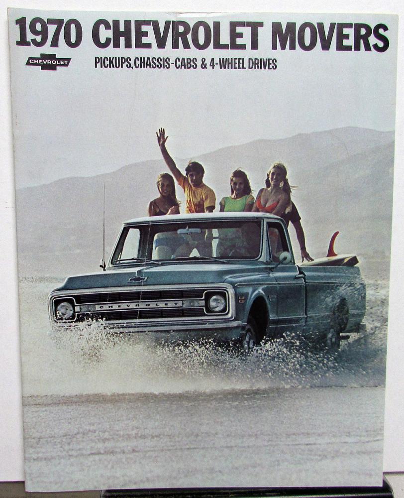 1970 Chevrolet Trucks Dealer Sales Brochure Pickups Chassis-Cabs 4 Wheel Drive