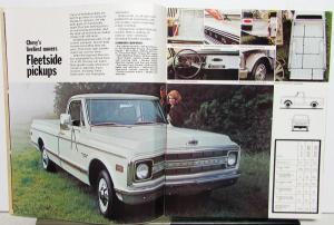 1970 Chevrolet Trucks Dealer Sales Brochure Pickups Chassis-Cabs 4 Wheel Drive