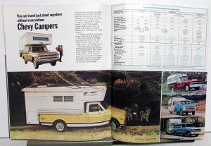 1970 Chevrolet Trucks Dealer Sales Brochure Pickups Chassis-Cabs 4 Wheel Drive