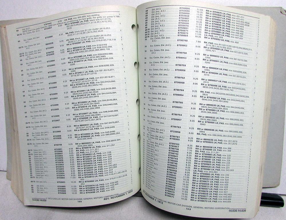 Cadillac Master Parts Catalog 1941-1947 (Reprint) - Body & Chassis Illustrated