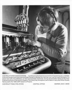 1986 Chevrolet Indy V8 Racing Engine Press Photo 0318