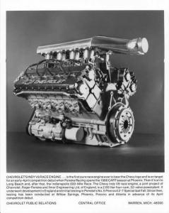 1986 Chevrolet Indy V8 Racing Engine Press Photo 0319