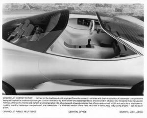 1986 Chevrolet Corvette Indy Concept Show Car Interior Press Photo 0321