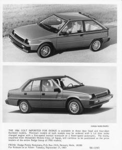 1986 Dodge Colt Press Photo 0116