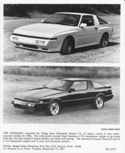 1986 Dodge Conquest Press Photo 0117
