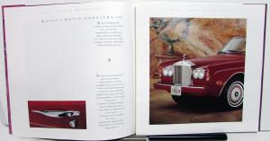 1990 Rolls Royce Dealer Sales Brochure US Market Silver Spirit Spur II Corniche