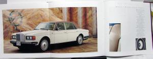 1990 Rolls Royce Dealer Sales Brochure US Market Silver Spirit Spur II Corniche