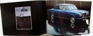 1980 Rolls Royce Dealer Sales Brochure UK Market Corniche Luxury Models