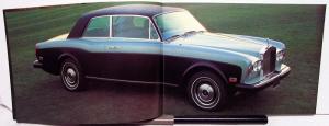 1978 Rolls Royce Corniche Dealer Prestige Sales Brochure Features Specs