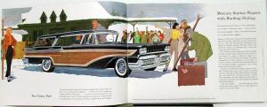 1958 Mercury Colony Park Commuter Voyager Station Wagons XL Sales Brochure REV