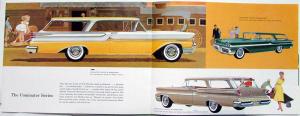 1958 Mercury Colony Park Commuter Voyager Station Wagons XL Sales Brochure REV