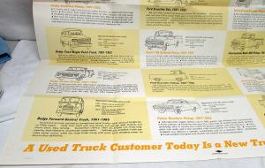 1966 Chevrolet OK Used Trucks Dealer Poster Competition Features Ford Dodge IHC