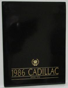 1986 Cadillac Eldorado & Seville Press Kit