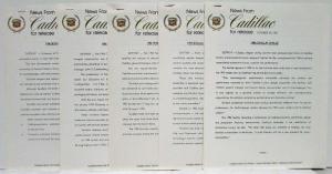 1986 Cadillac Eldorado & Seville Press Kit