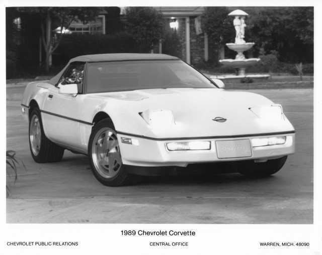 1989 Chevrolet Corvette Press Photo 0327