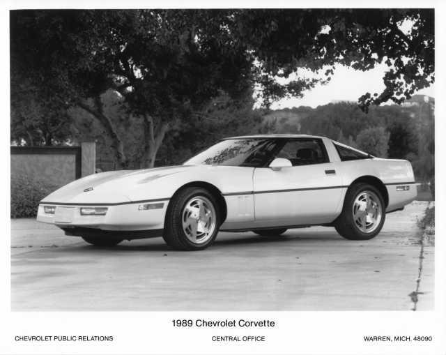 1989 Chevrolet Corvette Press Photo 0329