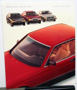 1987 Mercedes-Benz Dealer Sales Brochure Color & Upholstery Options Paint Chips