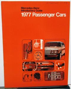 1977 Mercedes-Benz Dealer Salesmans Car Introductory Guide 230 240 300 280 450