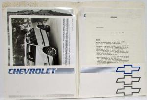 1989 Chevrolet Press Kit - Beretta Caprice Classic Corvette ZR1 S-10 Baja