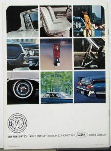 1964 Mercury Park Lane Montclair Monterey Marauder Wagon REV XL Sale Brochure