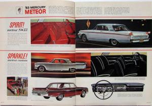 1963 Mercury Comet Meteor Monterey XL Sales Brochure Newsprint Ad Paper