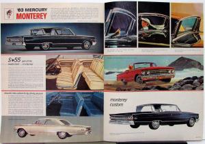 1963 Mercury Comet Meteor Monterey XL Sales Brochure Newsprint Ad Paper