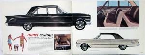 1963 Mercury Comet S-22 Conv Custom Villager Wagon CANADIAN Sales Brochure XL