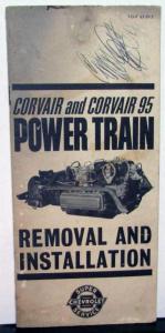 1962 Chevrolet Super Service Corvair Power Train Removal & Installation Booklet