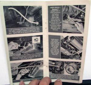 1962 Chevrolet Super Service Corvair Power Train Removal & Installation Booklet