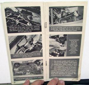 1962 Chevrolet Super Service Corvair Power Train Removal & Installation Booklet