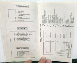 1982 Cadillac Dealer Pocket Product Information Models Specifications Booklet