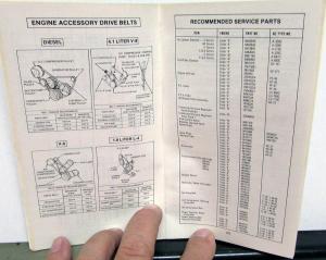 1982 Cadillac Dealer Pocket Product Information Models Specifications Booklet