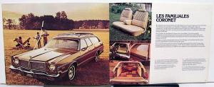 1975 Canadian Dodge Dealer Brochure French Text Dart Coronet Monaco Charger