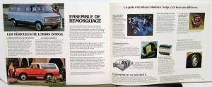 1975 Canadian Dodge Dealer Brochure French Text Dart Coronet Monaco Charger