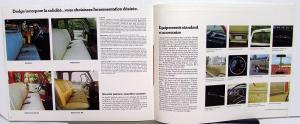 1974 Canadian Dodge Trucks Dealer Brochure French Text D100 D200 D300 Pickup